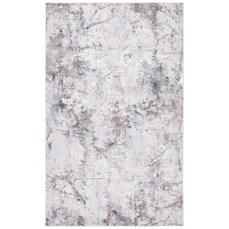 Safavieh 5 ft. 3 in. x 7 ft. 6 in. Vogue Power Loomed Gray & Ivory Rectangle Area Rug VGE150F-5